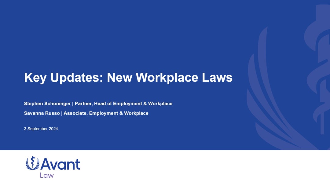 Key Updates New Workplace Laws Avant